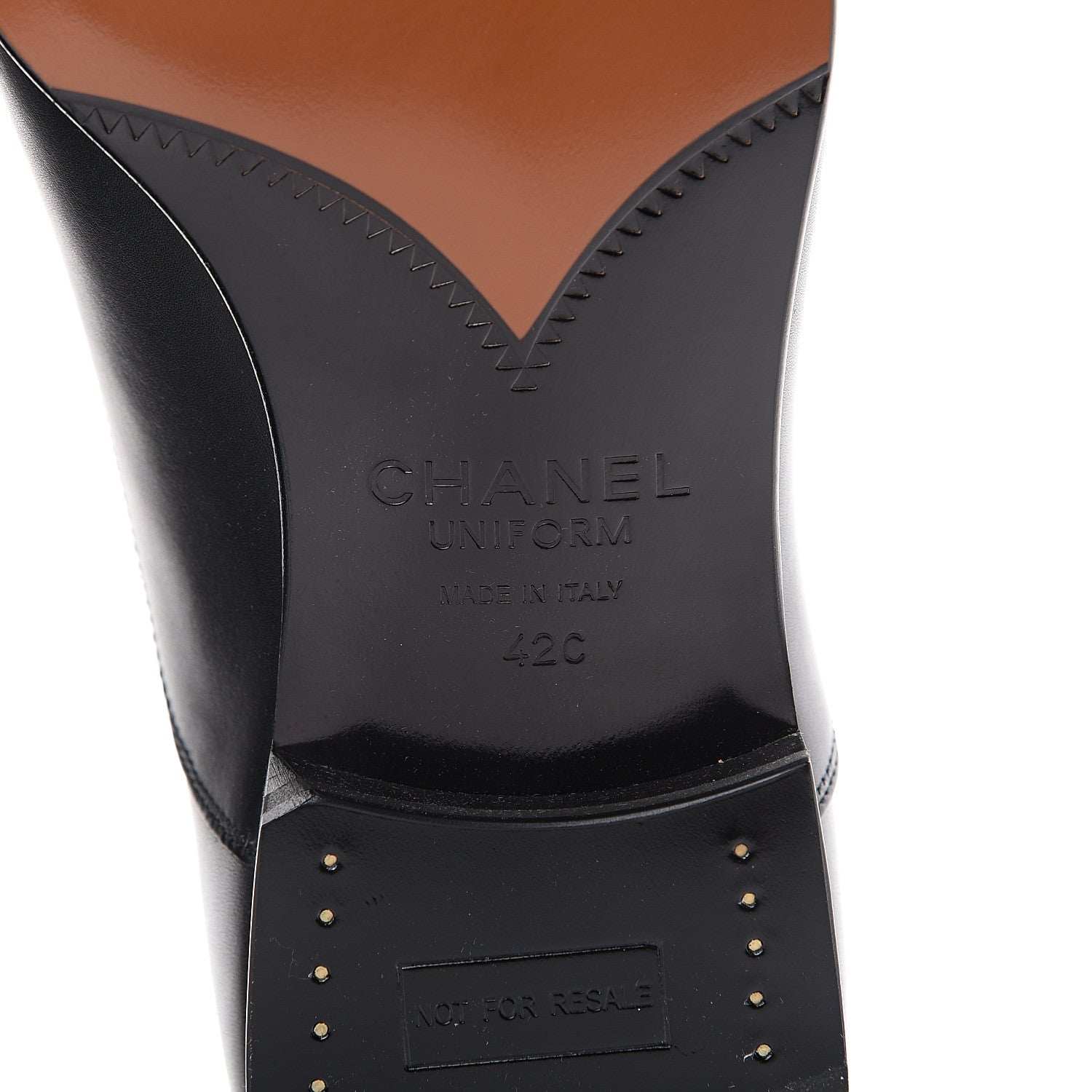 Chanel Smooth Calfskin Mens Loafers 42 Black 6 of 8