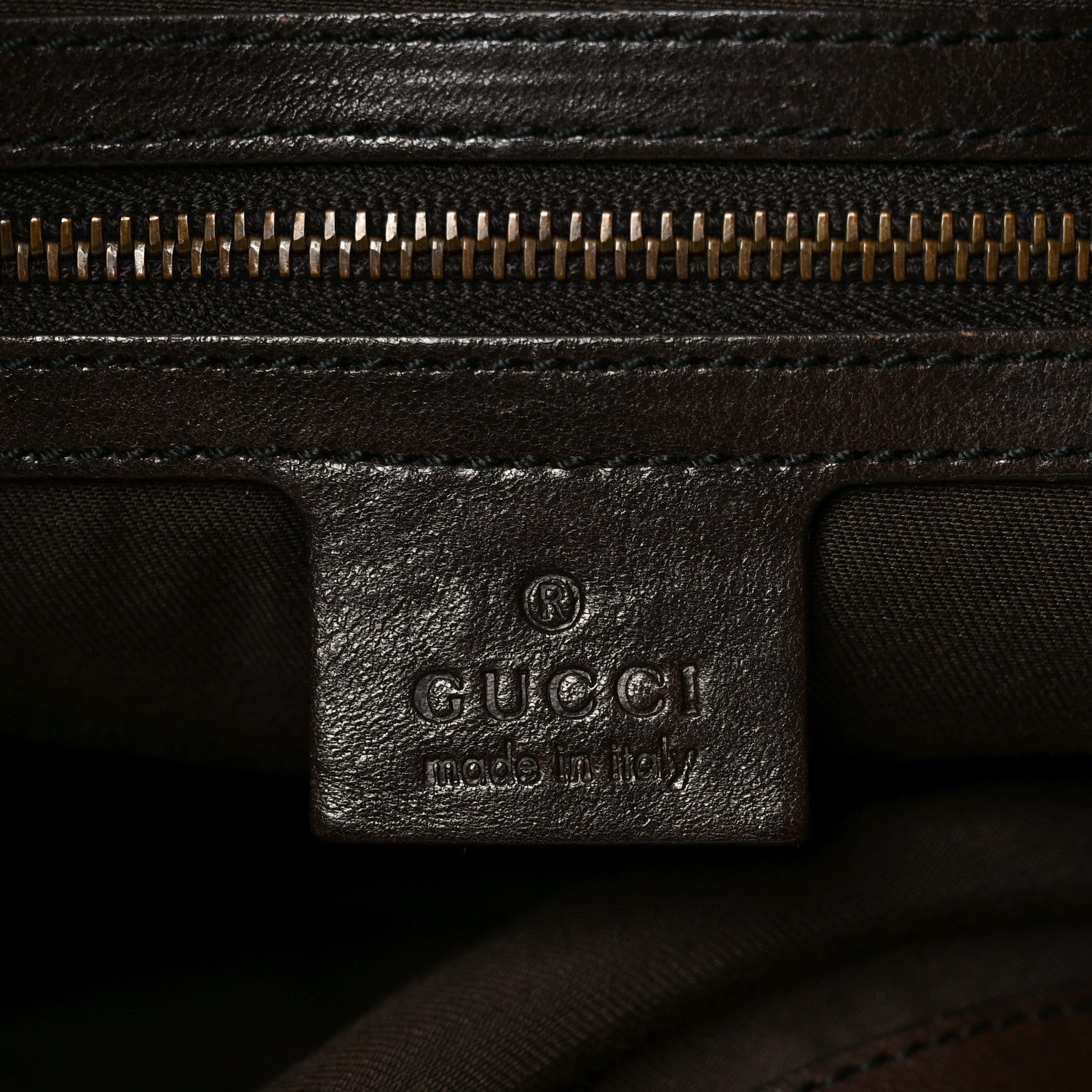 Gucci Monogram Large Jockey Hobo Dark Brown 6 of 11