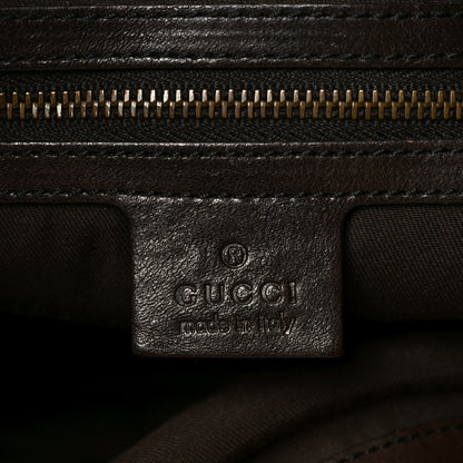 Gucci Monogram Large Jockey Hobo Dark Brown 6 of 11