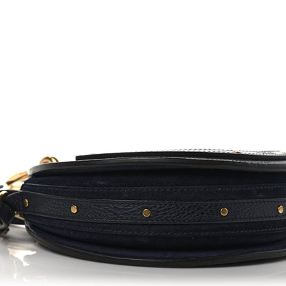 Chloe Calfskin Suede Small Pixie Bag Full Blue 8 of 9