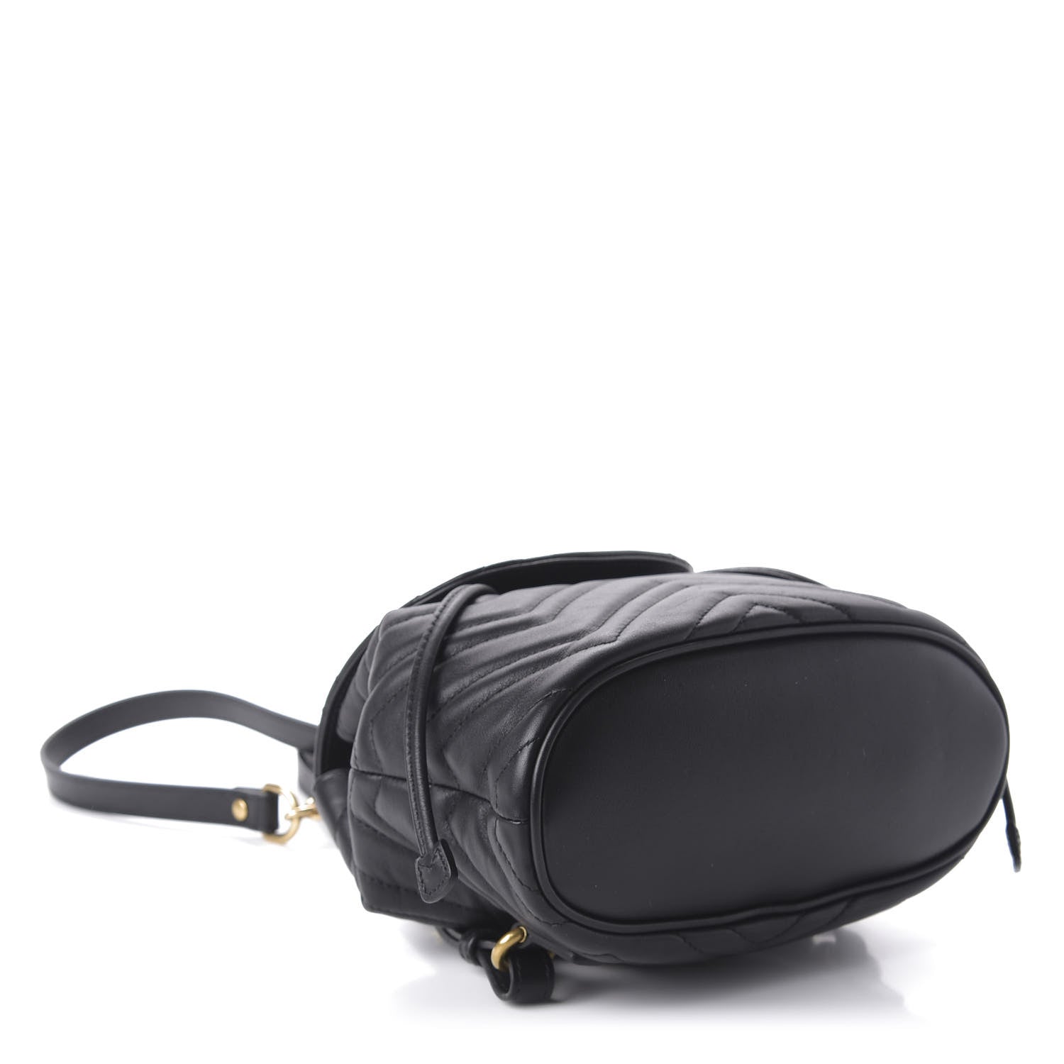 Gucci Calfskin Matelasse GG Marmont Flap Backpack Black 3 of 9