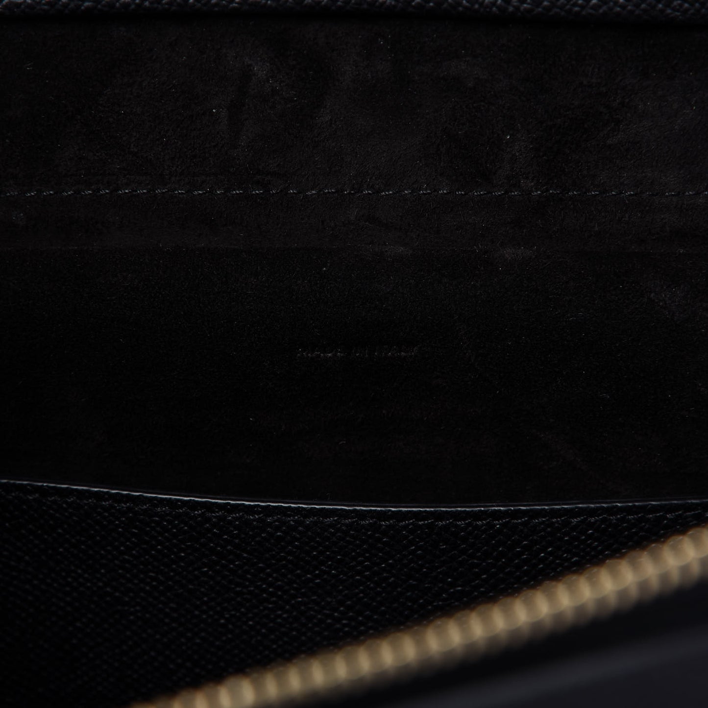 Grained Calfskin Micro Belt Bag Black