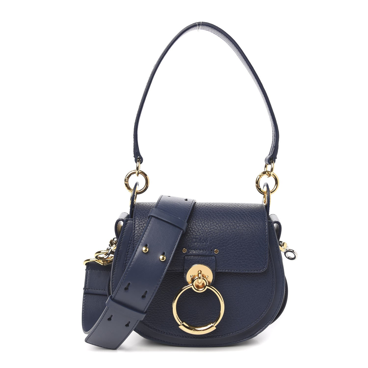 Chloe Calfskin Small Tess Bag Deep Ocean Blue 1 of 8