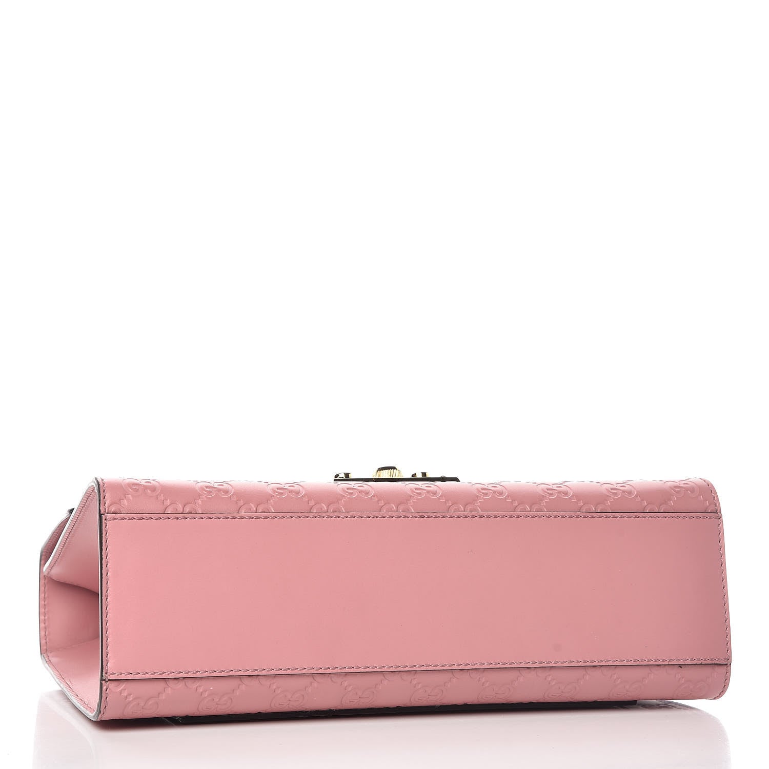 Gucci Guccissima Signature Medium Padlock Shoulder Bag Rose Baby Candy 4 of 11
