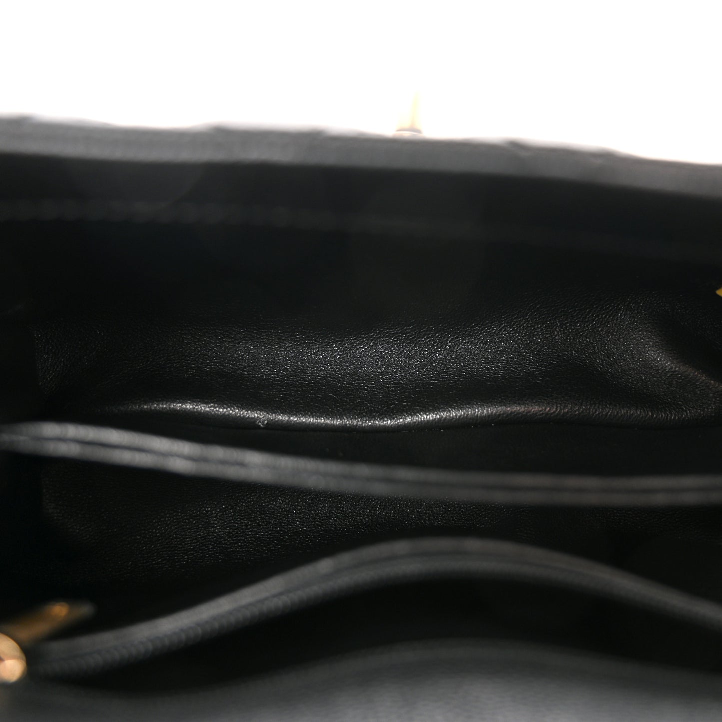 Caviar Lizard Quilted Mini Coco Handle Flap Black
