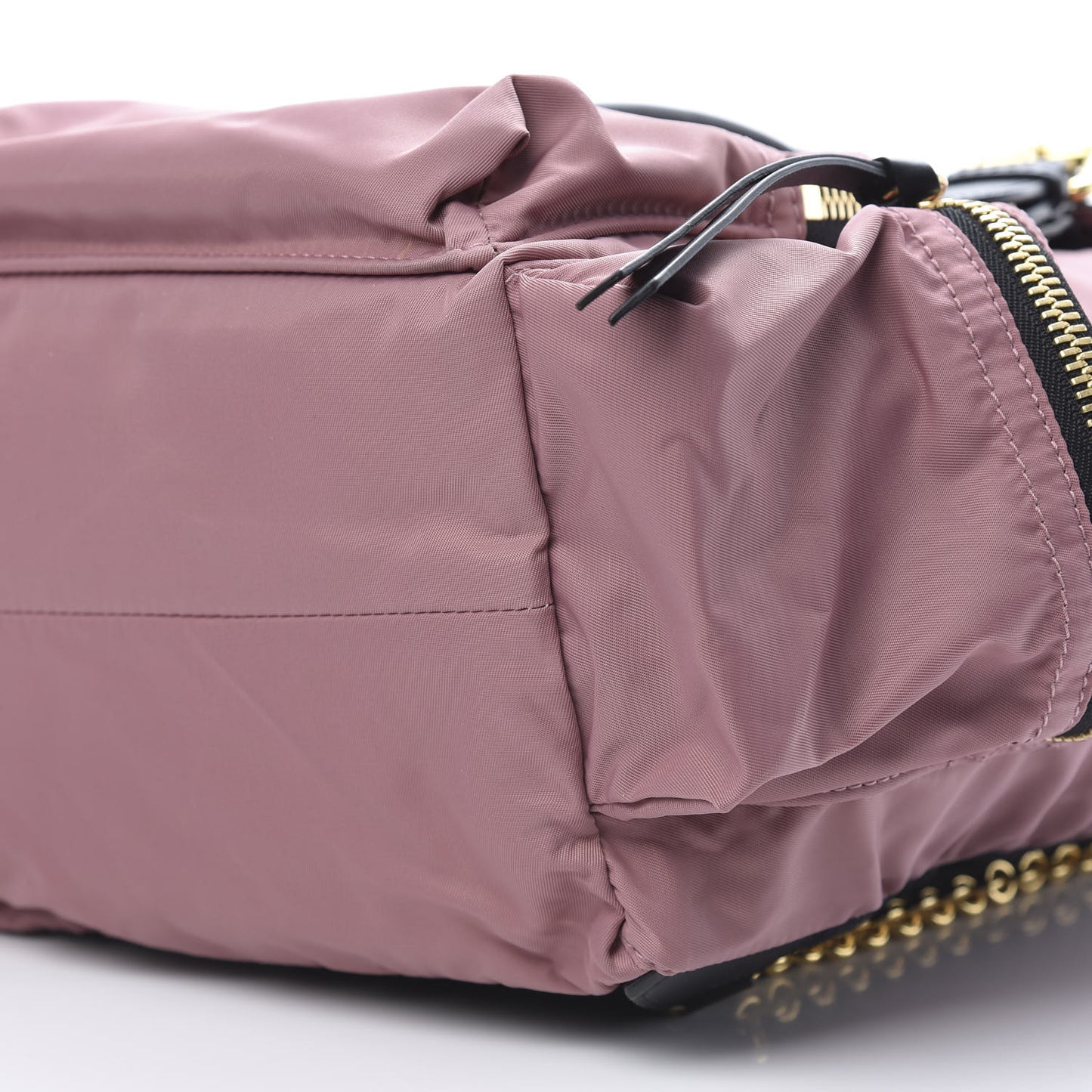 Nylon Medium Rucksack Backpack Mauve Pink