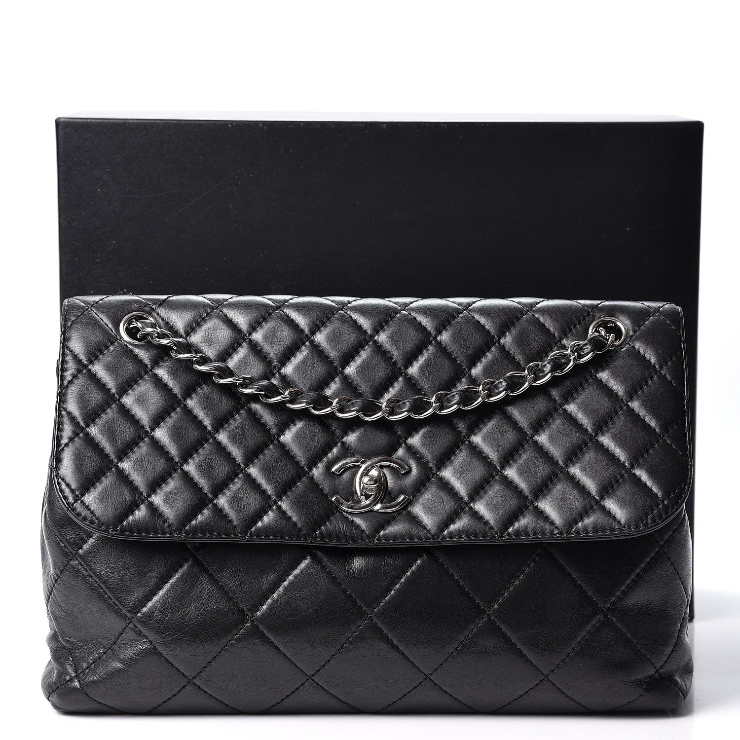 Chanel Calfskin Quilted In The Business Flap Bag Black 11 of 11