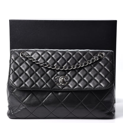 Chanel Calfskin Quilted In The Business Flap Bag Black 11 of 11