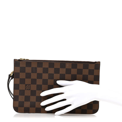 Louis Vuitton Damier Ebene Neverfull MM GM Pochette 2 of 9