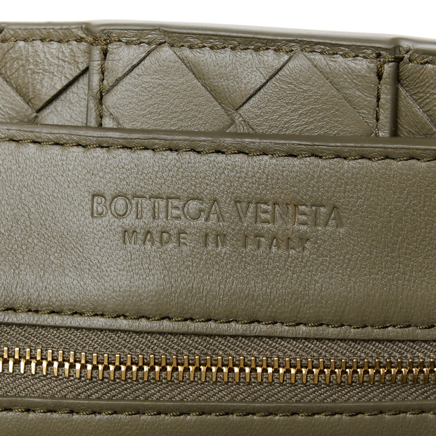 Nappa Intrecciato Medium Andiamo Shoulder Bag Cypress