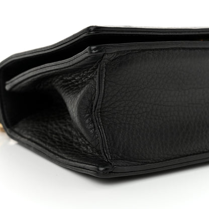 Christian Dior Grained Calfskin Small Diorama Flap Bag Black 9 of 13