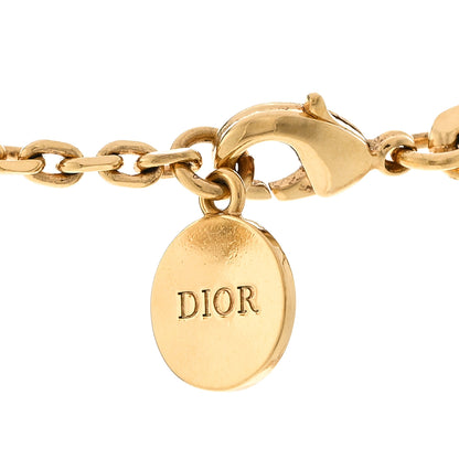 Christian Dior Pearl Charms Necklace Gold 4 of 6