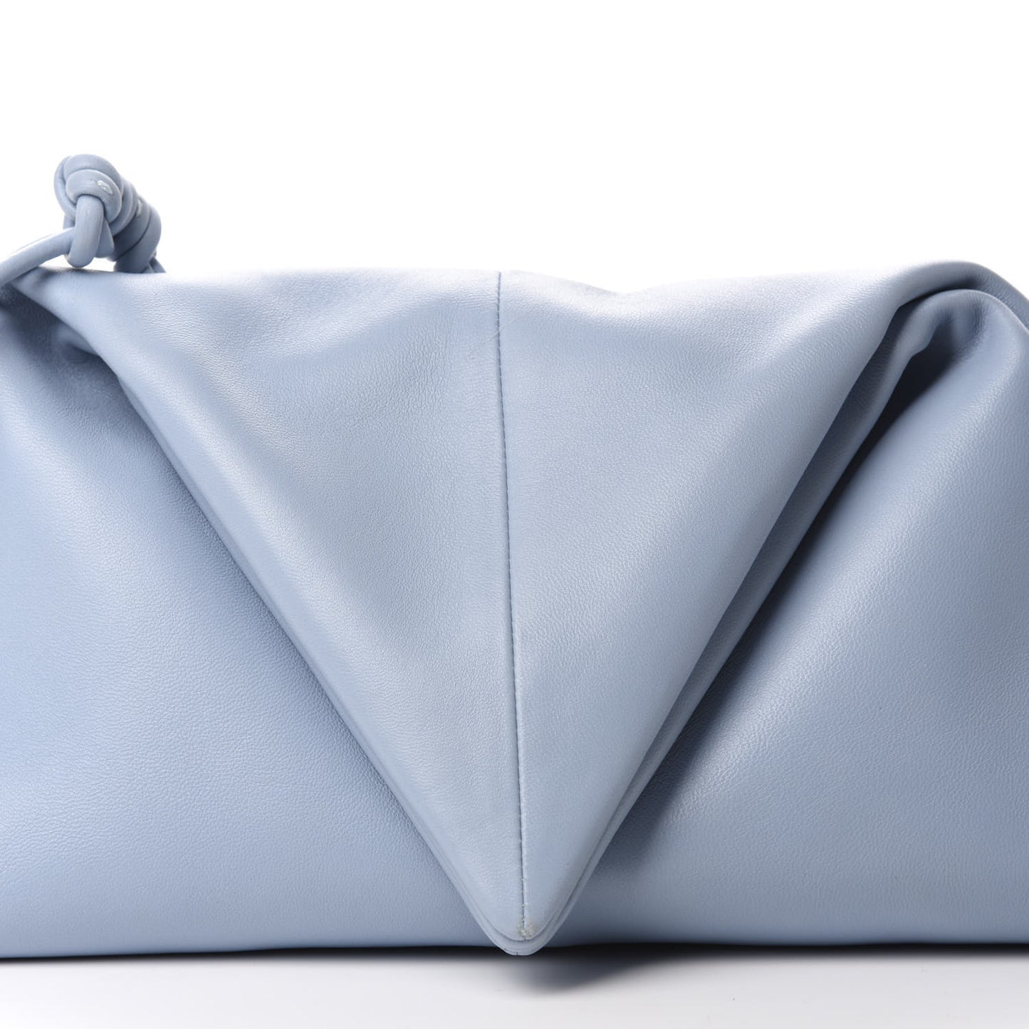 Lambskin BV Trine Clutch Ice