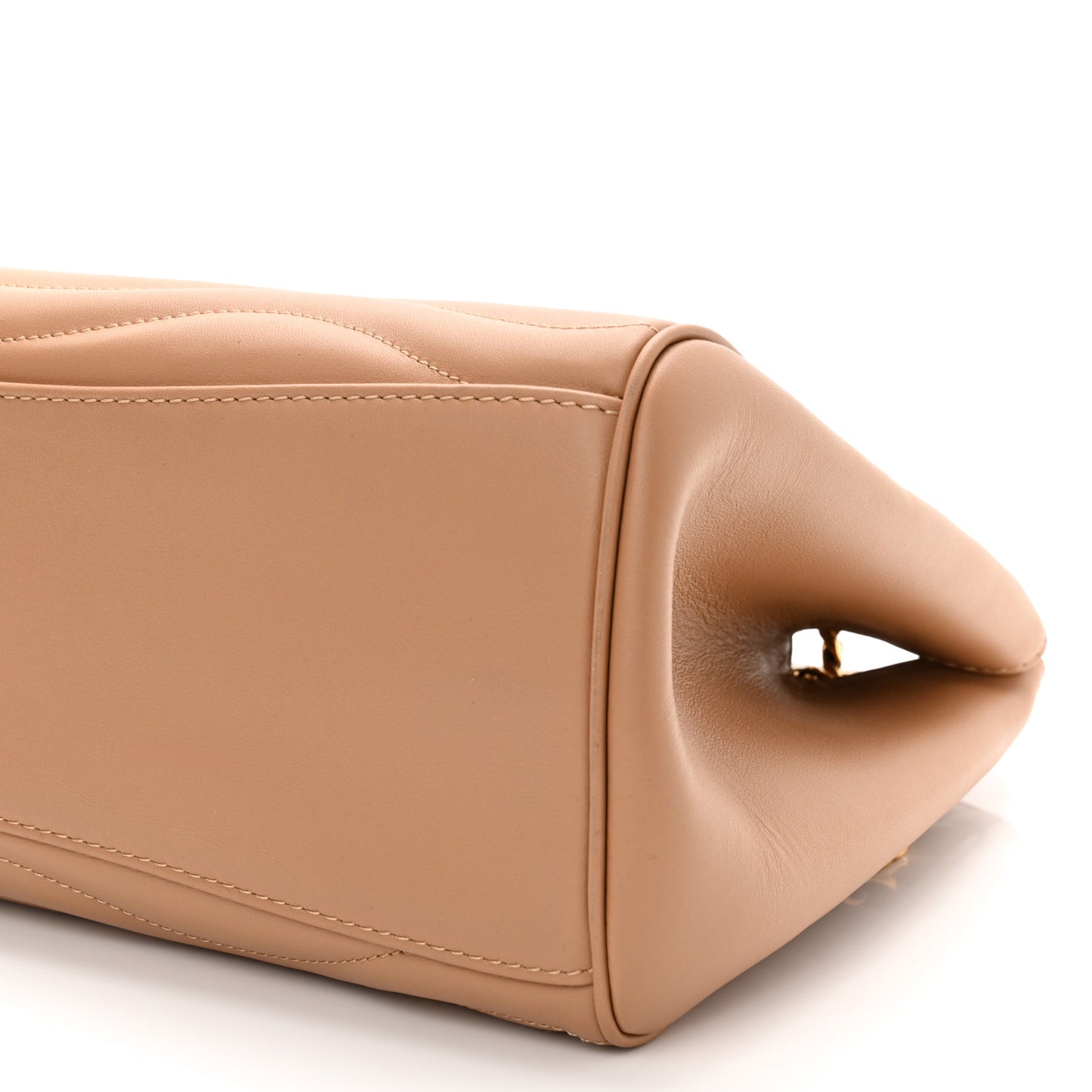 Calfskin New Wave Chain Tote Noisette