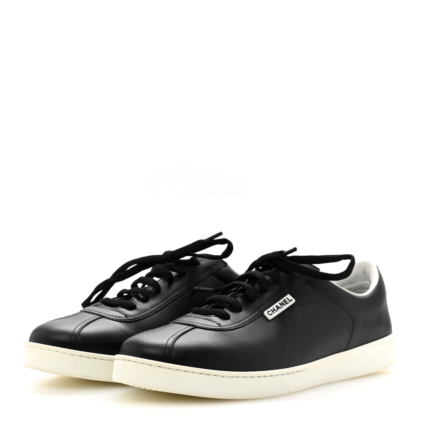 Calfskin CC Mens Sneakers 44 Black