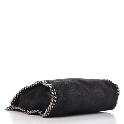 Stella McCartney Shaggy Deer Mini Falabella Fold Over Tote Black 5 of 7