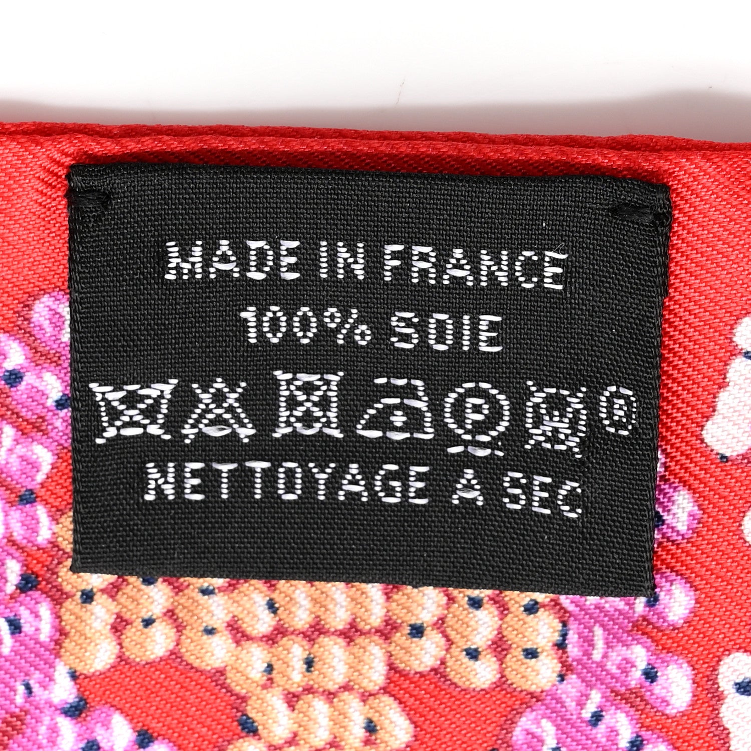 Hermes Silk Kelly en Perles Twilly Vermillon Parme 4 of 5