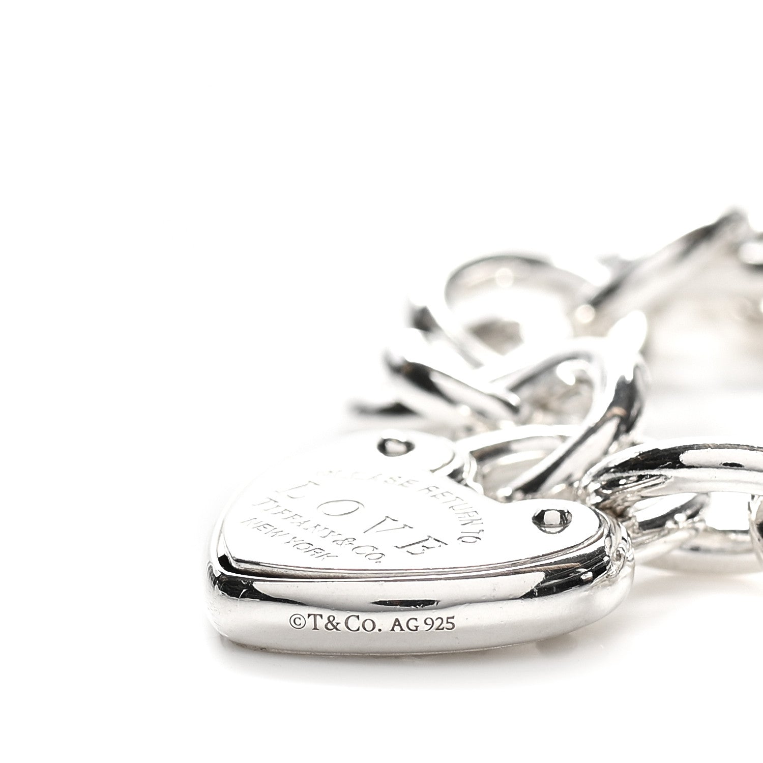 Tiffany Sterling Silver Return to Tiffany Love Lock Bracelet 4 of 7