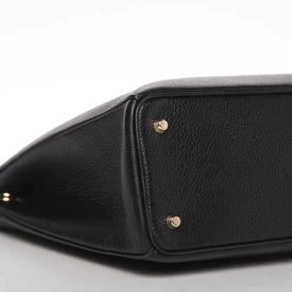 Christian Dior Bullcalf Large Diorissimo Tote Black Rose Indien 6 of 12