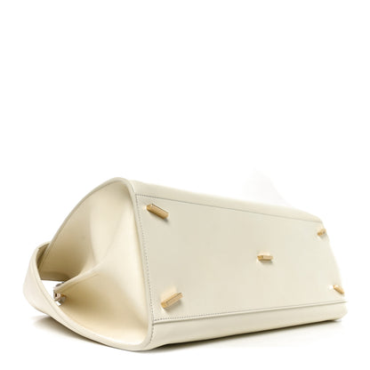 Salvatore Ferragamo Lambskin Braided Medium Hug Bag Mascarpone 4 of 9