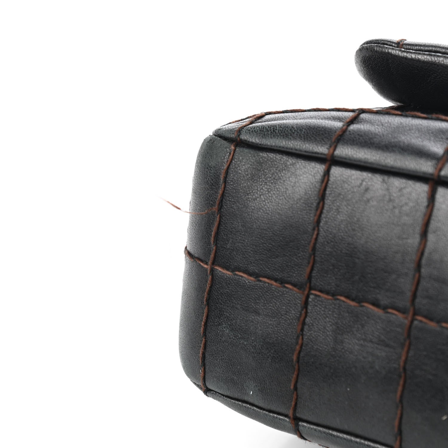 Chanel Lambskin Contrast Stitched Single Flap Black 10 of 11