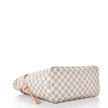 Louis Vuitton Damier Azur Neo Neverfull MM Rose Ballerine 4 of 8
