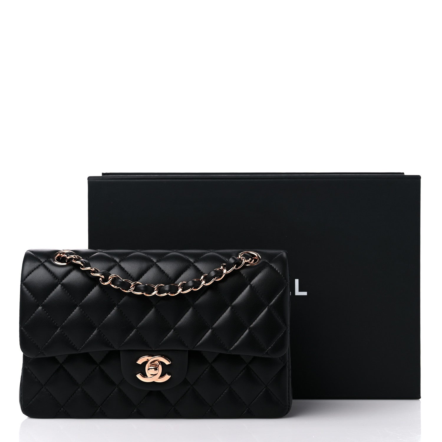 Chanel Lambskin Quilted Small Double Flap Black 9 of 9