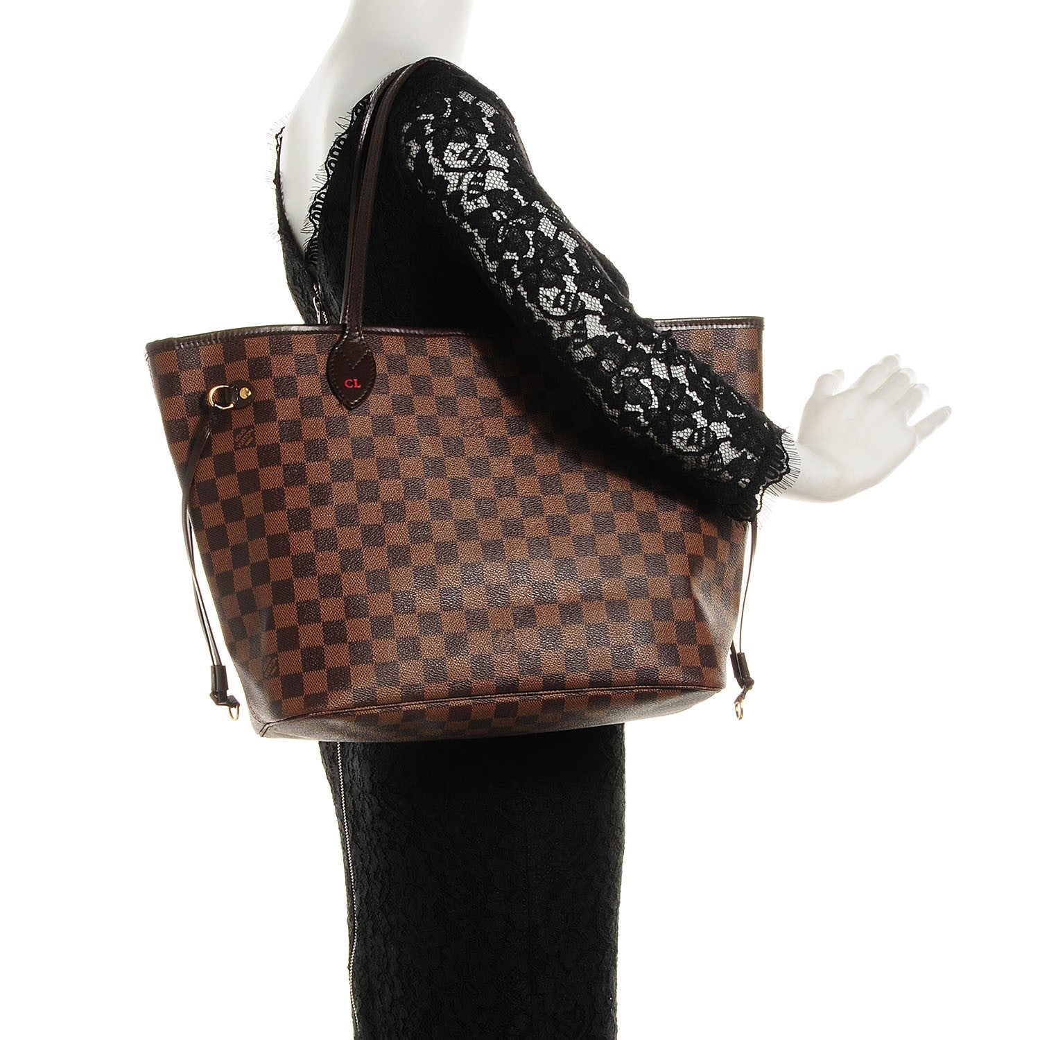 Louis Vuitton Damier Ebene Neverfull MM 2 of 9