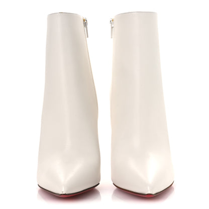 Christian Louboutin Calfskin So Kate Booty 100 Ankle Boots 40 Snow 3 of 13