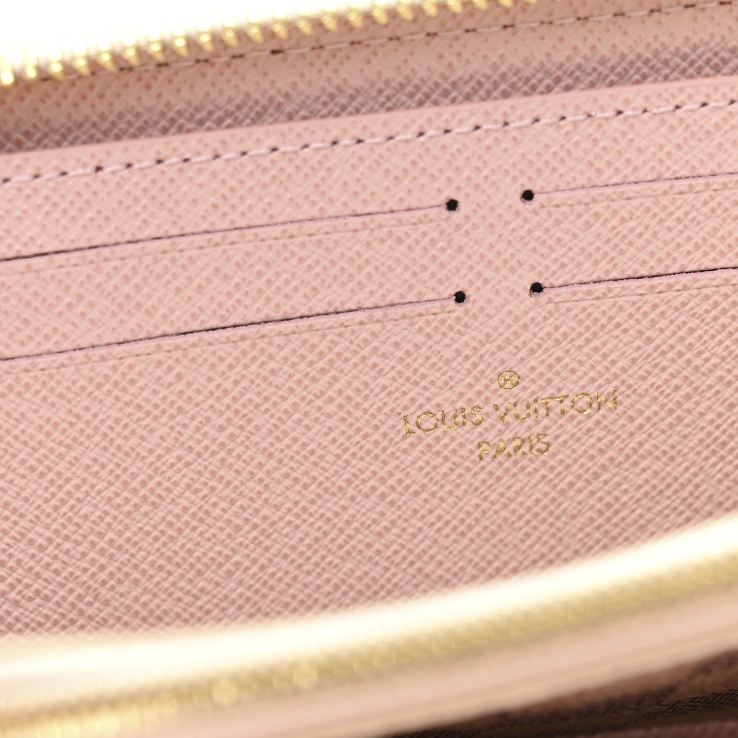 Louis Vuitton Damier Azur Clemence Wallet Rose Ballerine 6 of 8