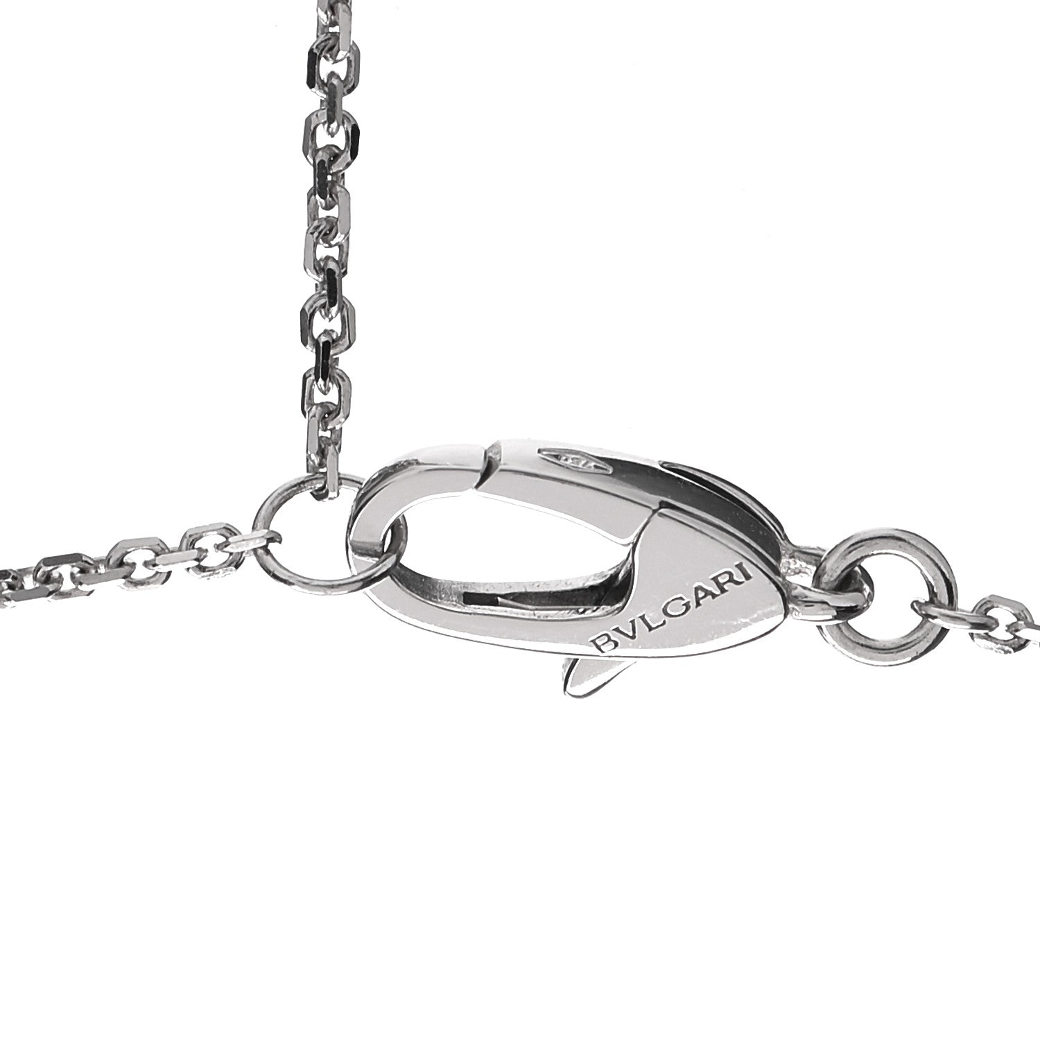 Bulgari 18K White Gold Diamond Divas' Dream Pave Necklace 4 of 5
