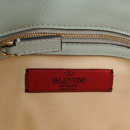 Valentino Garavani Vitello Small Glam Lock Rockstud Flap Water Green 6 of 7