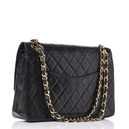 Chanel Lambskin Quilted Medium Double Flap Black 4 of 19