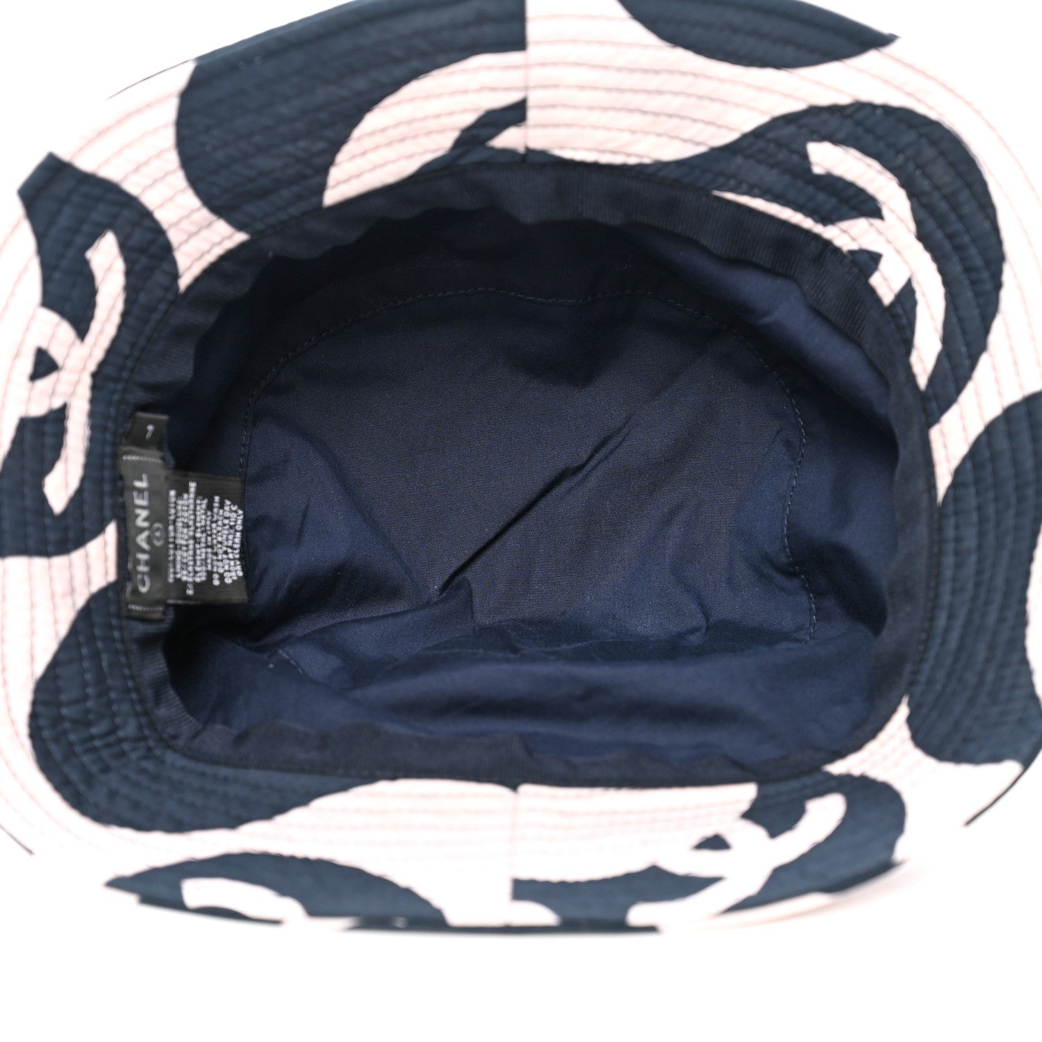 Chanel Cotton CC Bucket Hat L Pink Ivory 8 of 12
