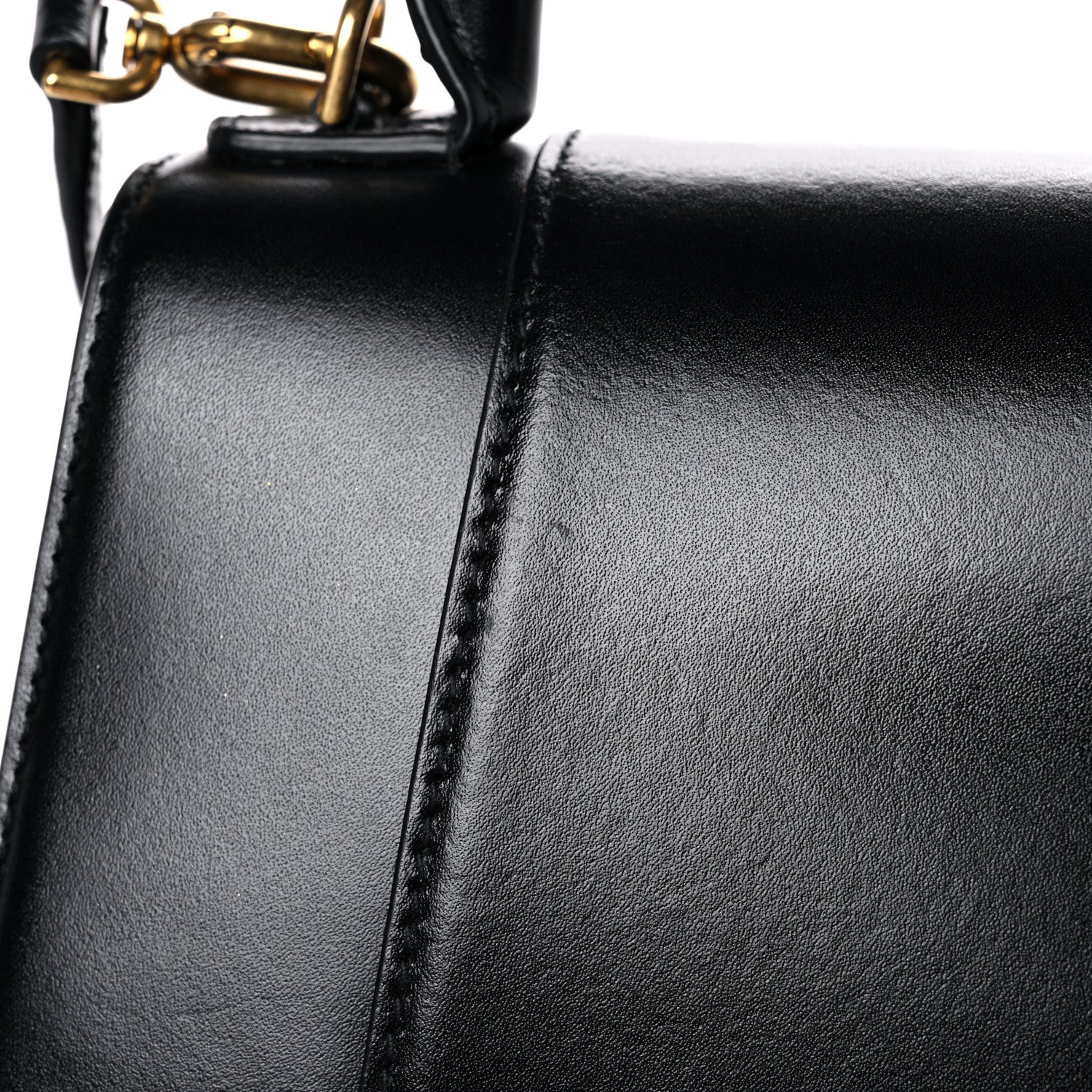Balenciaga Shiny Box Calfskin Small Hourglass Top Handle Bag Black 13 of 16