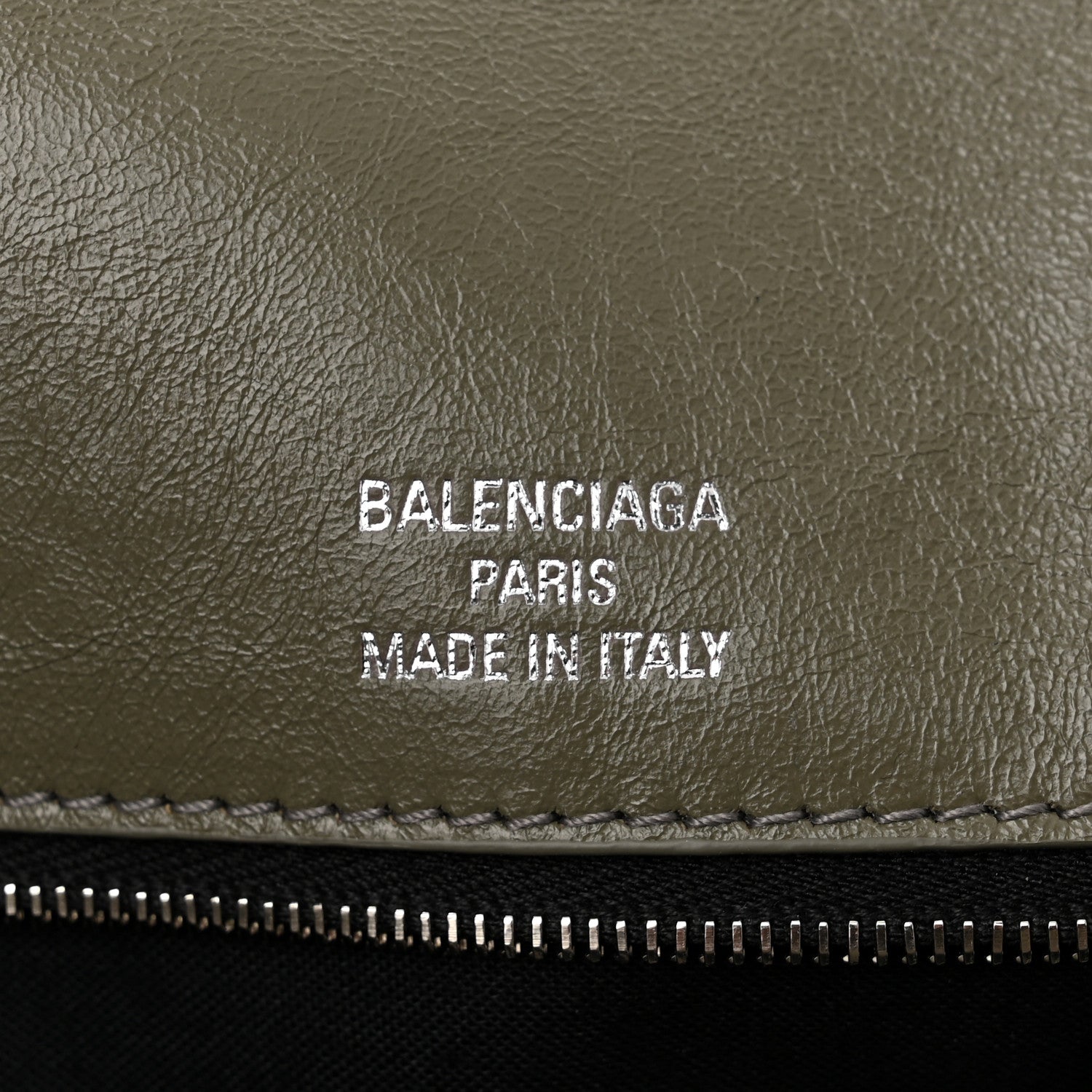 Balenciaga Calfskin Medium BB Soft Flap Bag Army Green 6 of 10