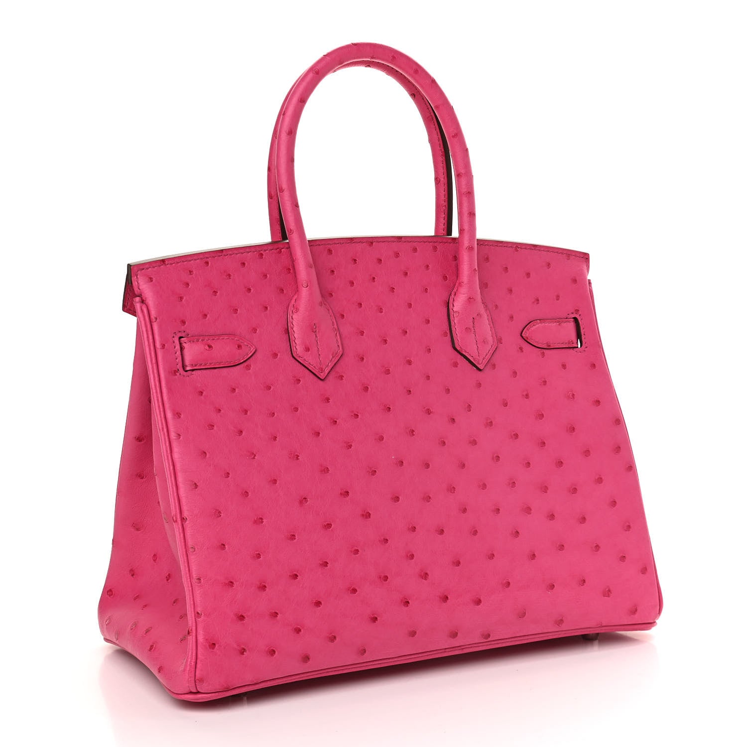 Hermes Ostrich Birkin 30 Rose Tyrien 2 of 10