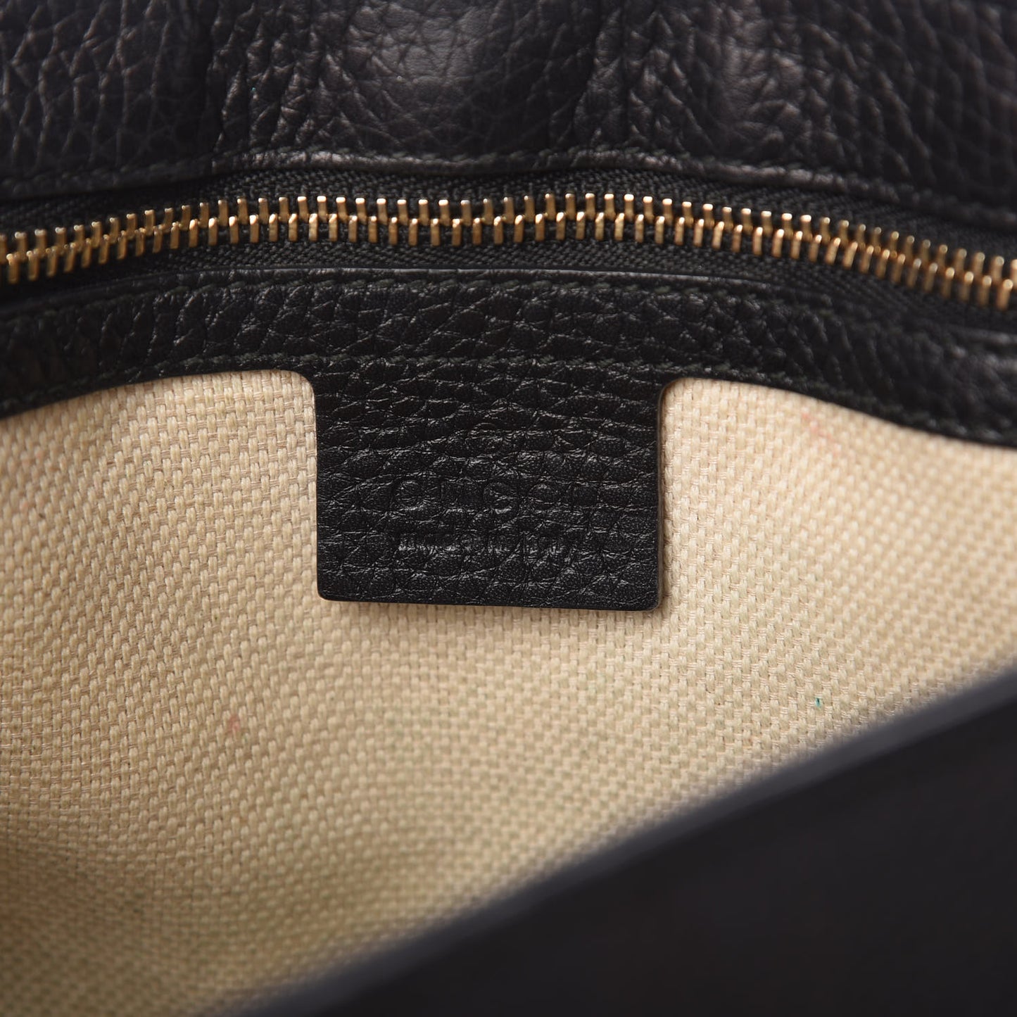Pebbled Calfskin Medium Soho Flap Crossbody Black
