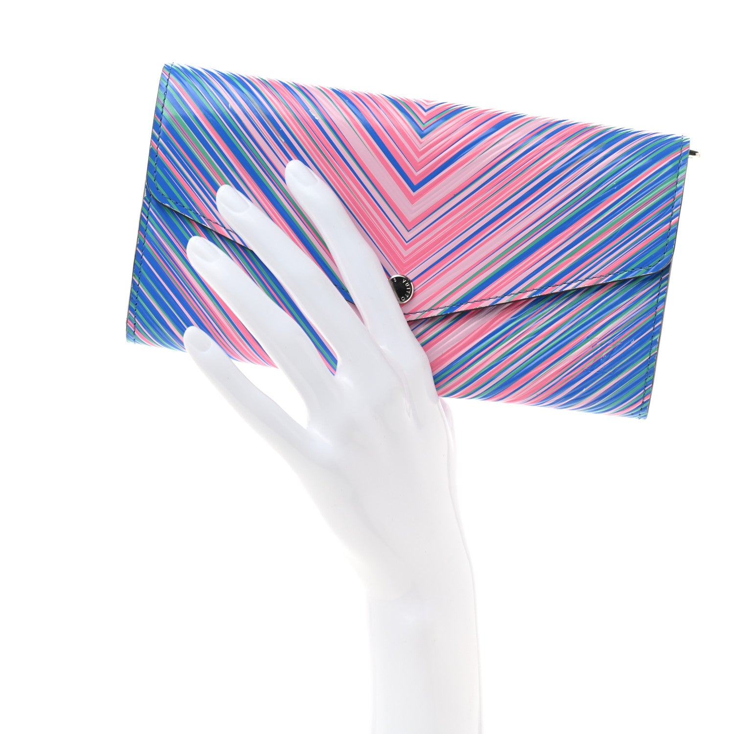 Louis Vuitton Epi Tropical Sarah Wallet Blue Rose 3 of 7
