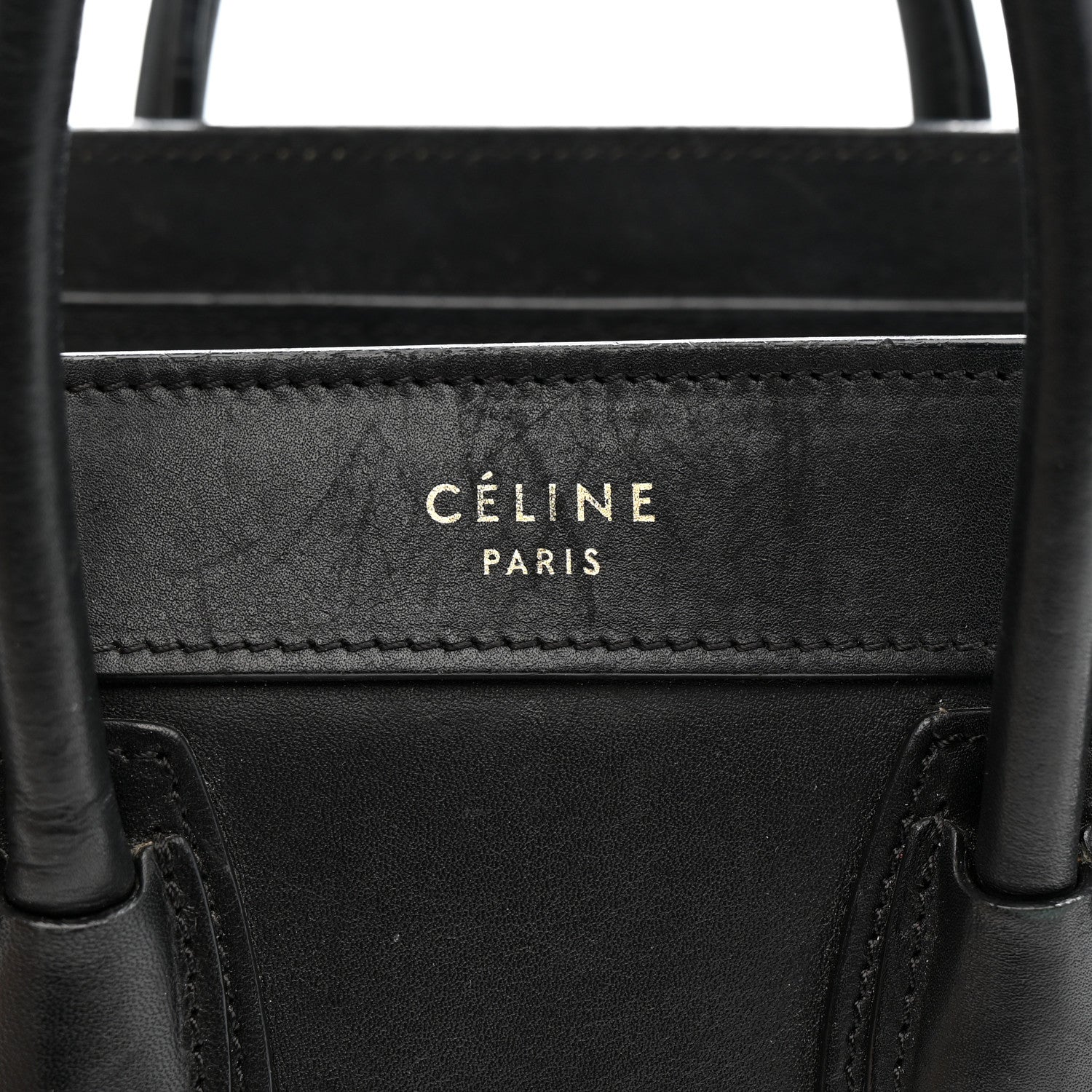 Celine Smooth Calfskin Nano Luggage Black 6 of 17