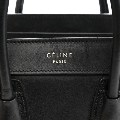 Celine Smooth Calfskin Nano Luggage Black 6 of 17