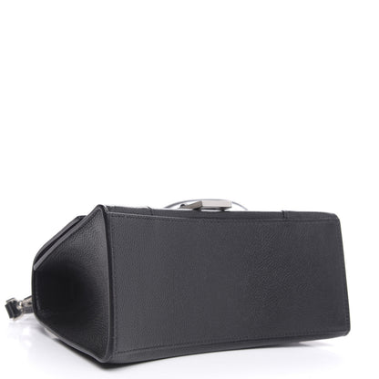 Balenciaga Grained Calfskin Small Hourglass Top Handle Bag Black 4 of 8