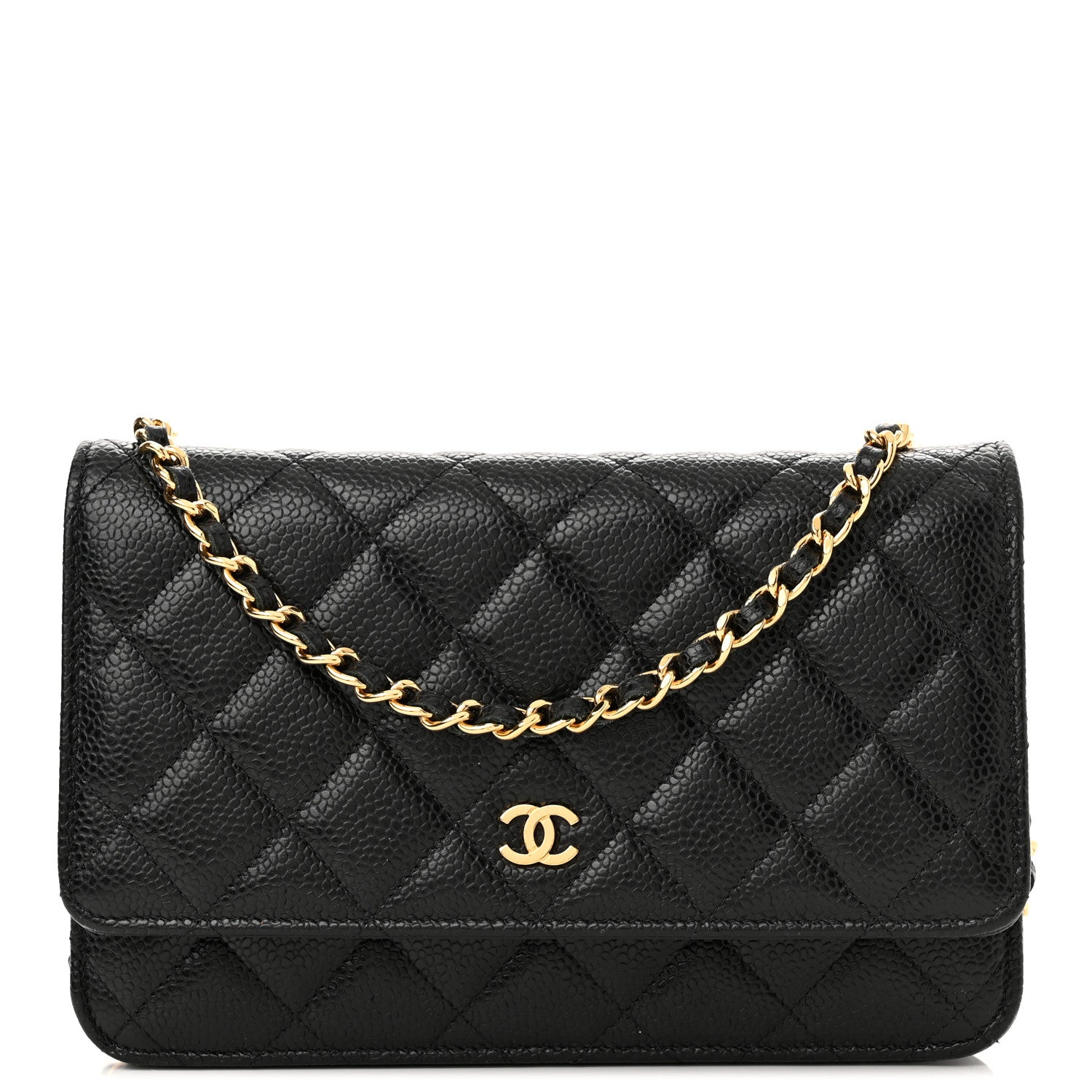 Chanel Caviar Quilted Wallet On Chain WOC Black 1 of 12