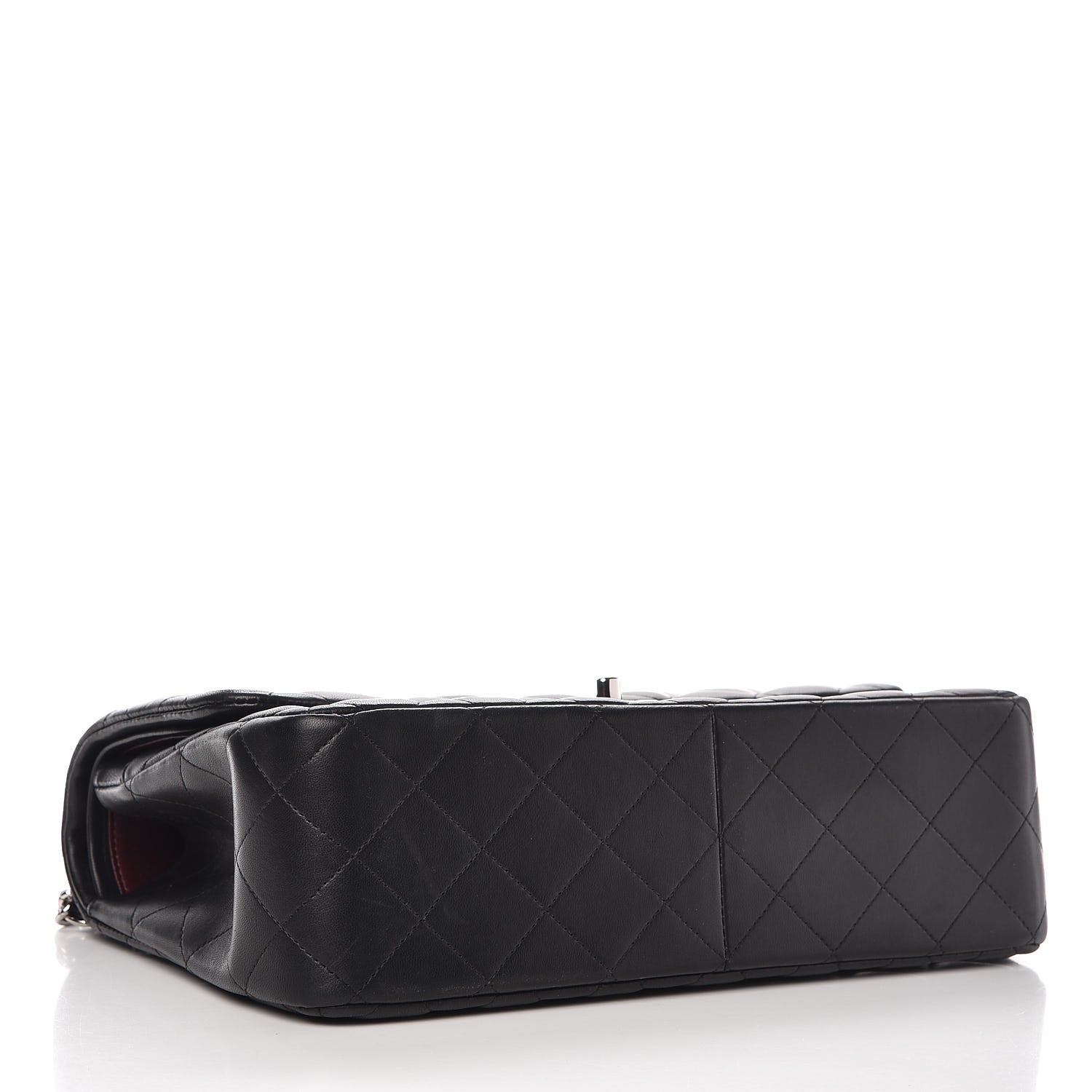 Chanel Lambskin Quilted Jumbo Double Flap Black 5 of 13