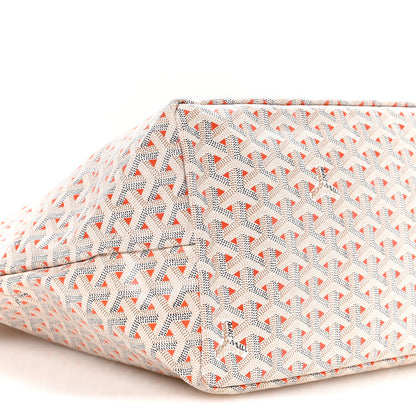 Goyard Goyardine Saint Louis Claire Voie GM White Orange 10 of 11