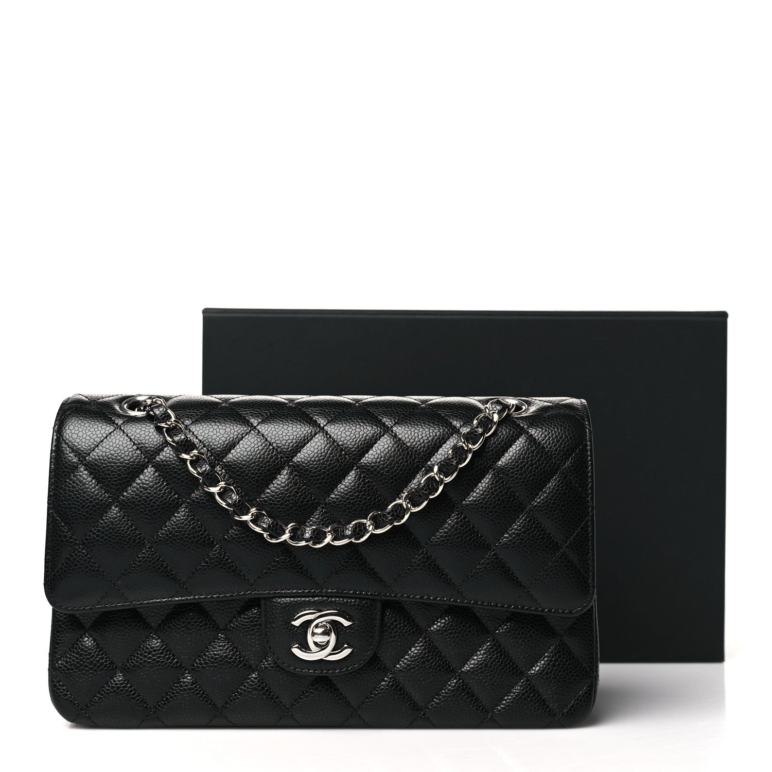 Chanel Caviar Quilted Medium Double Flap Black 11 of 11