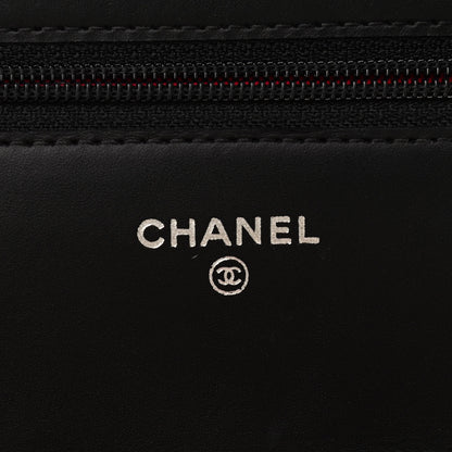 Chanel Calfskin Quilted Cambon Wallet On Chain WOC Black 6 of 10
