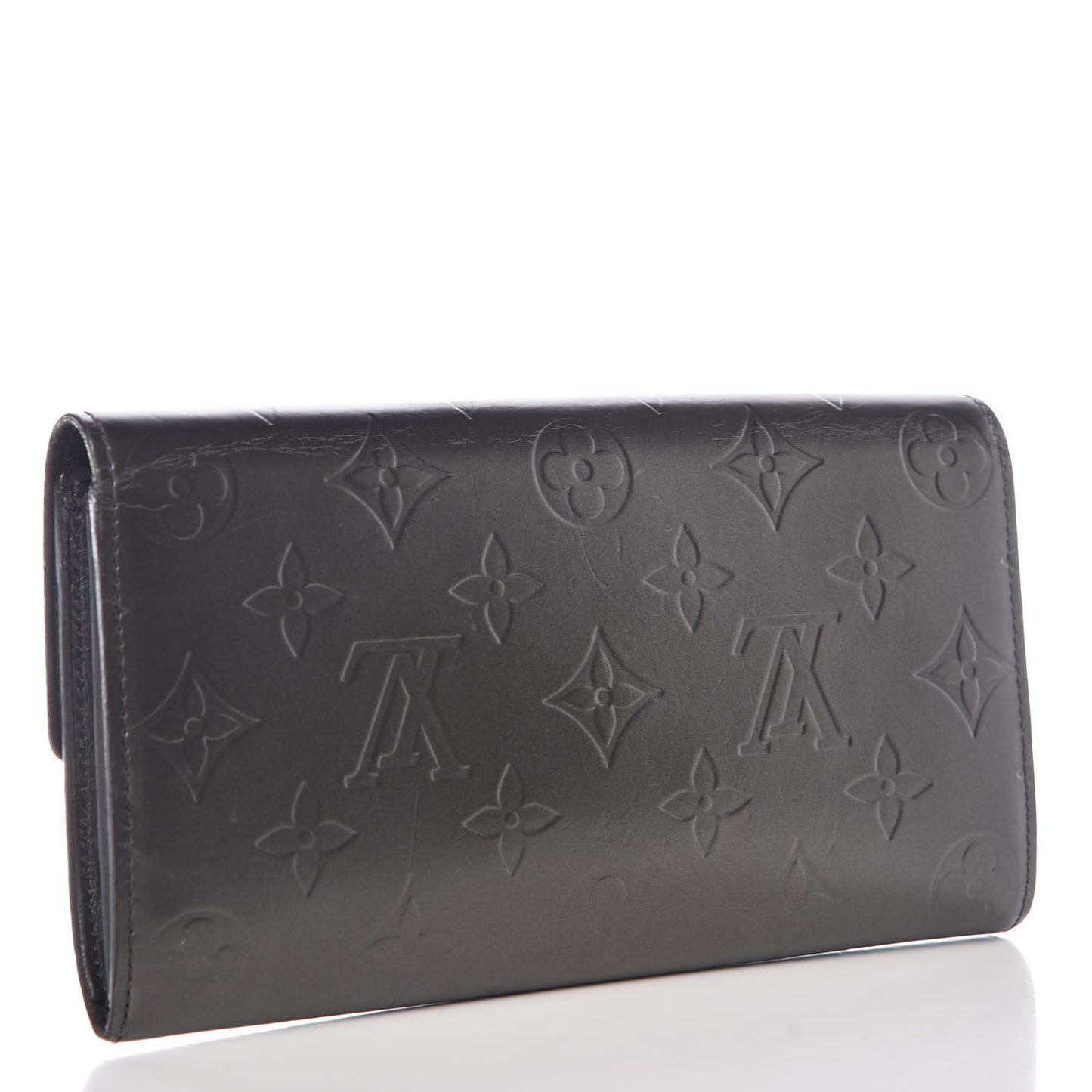 Mat Monogram Sarah Wallet Gris