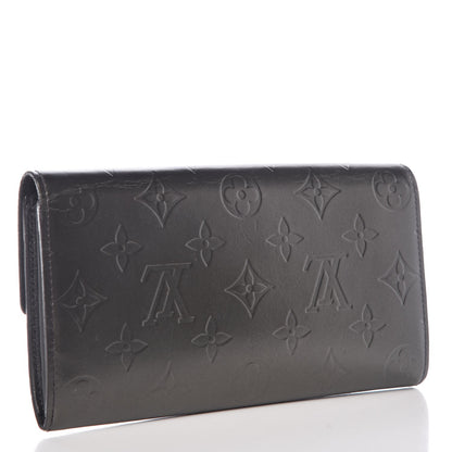 Louis Vuitton Mat Monogram Sarah Wallet Gris 3 of 11