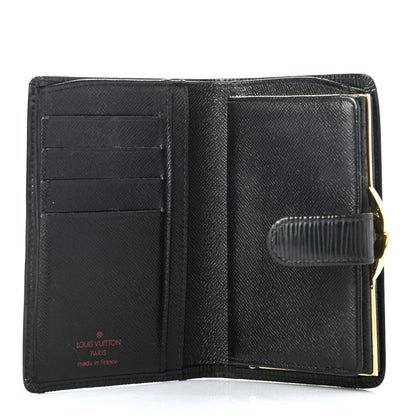 Louis Vuitton Epi French Purse Wallet Black 5 of 7